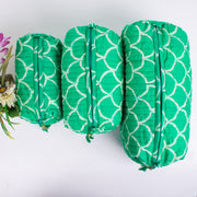 Assorted hand Block Printed Large Toiletry Bag, Waterproof Wash Bag, Makeup Bag, Cosmetic Bag, Travel Bag with Pockets, Jumbo Wash Bag